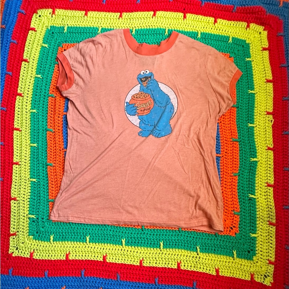 Vintage Orange Cookie Monster T-Shirt
